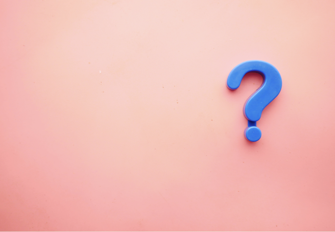 Blue question mark